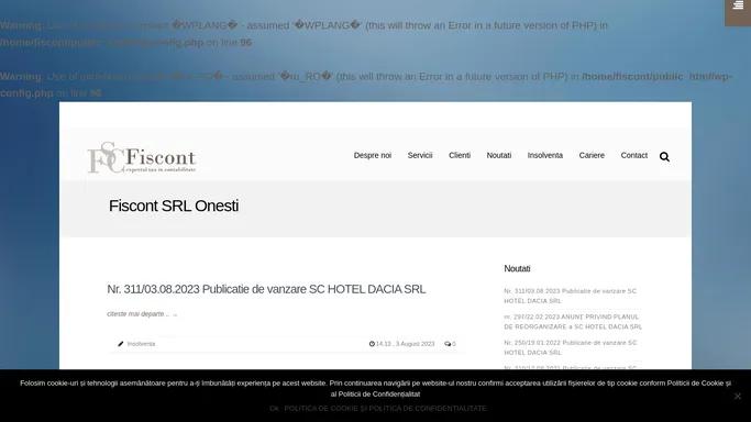 Fiscont SRL Onesti | Expertul tau in contabilitate