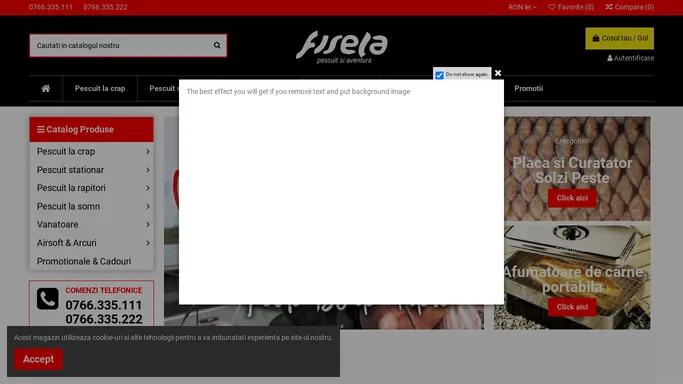 Magazin online de pescuit Fisela