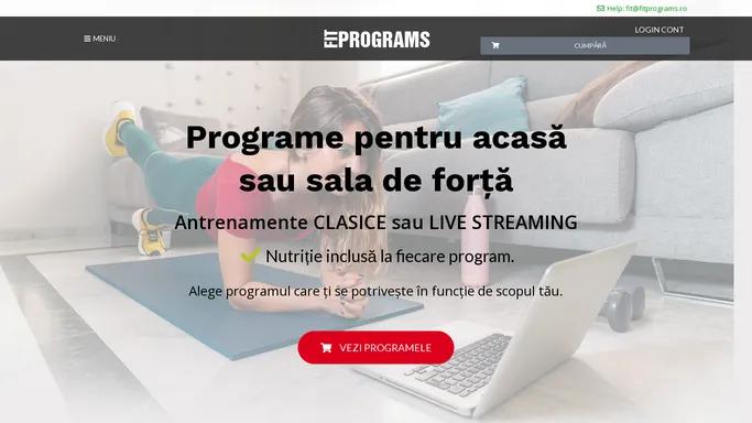 FIT PROGRAMS - PROGRAME DE FITNESS ONLINE