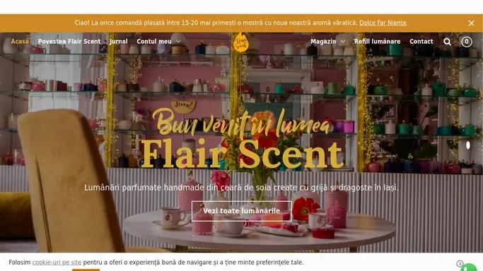 Flair Scent - Lumanari parfumate handmade din ceara de soia