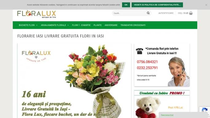 Florarie Iasi-FLORA LUX- Flori Online in Iasi