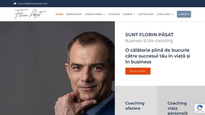 Florin Pasat – TRAINER * SPEAKER * LIFE COACH