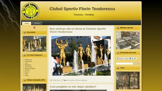 Clubul Sportiv Florin Teodorescu | Timisoara – Romania