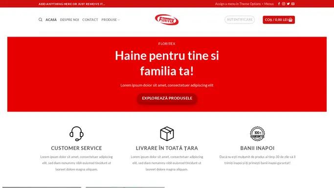 Floritex – Haine pentru tine
