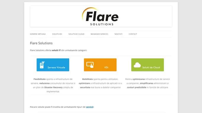 Flare Solutions | Servere virtuale, VDI, Cloud