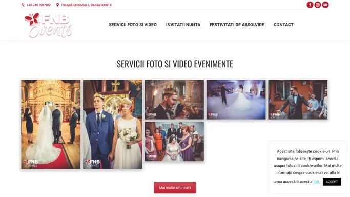 FNB EVENTS – Filmari evenimente, cursuri festive, banchete, invitatii – filmari nunti, evenimente, cursuri festive, banchete, absolviri, invitatii