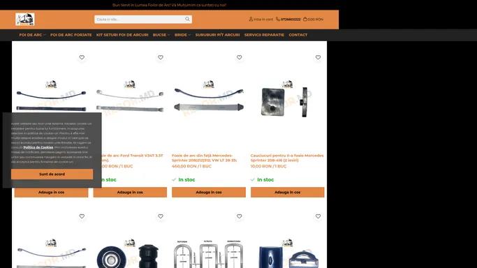 Foi de arc lamelare si arcuri de calitate, la preturi bune si cu livrare rapida