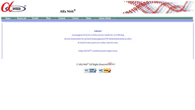 Alfa Web® - Client test page