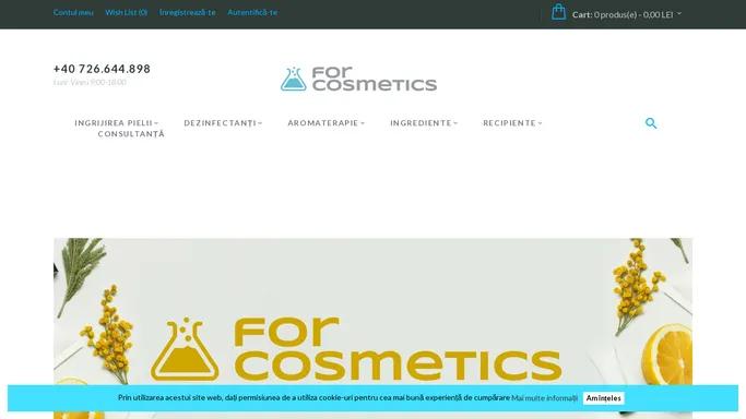 Magazin online de produse cosmetice | laborator propriu