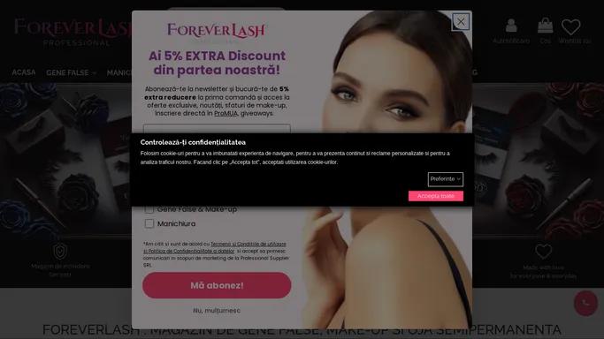 Magazin online de gene false, make-up si oja semipermanenta | ForeverLash.ro