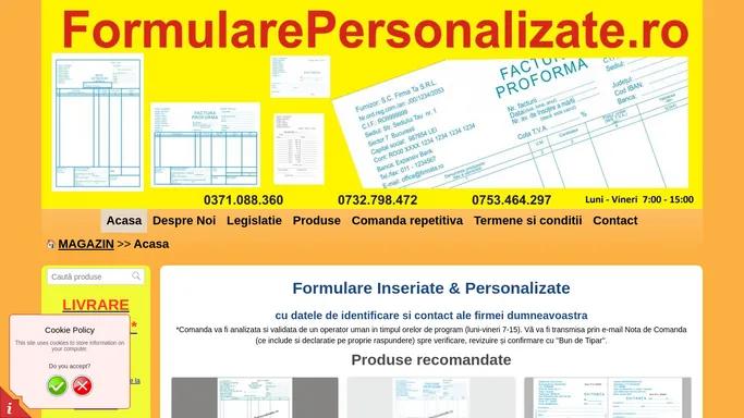 Formulare Personalizate