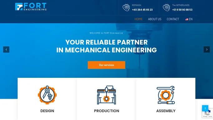 FORT Engineering | Your Reliable Partner in Mechanical Engineering