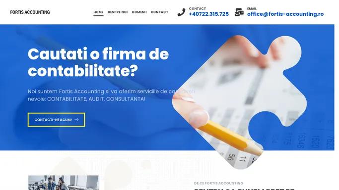 FORTIS ACCOUNTING – Firma servicii contabilitate Ploiesti Prahova