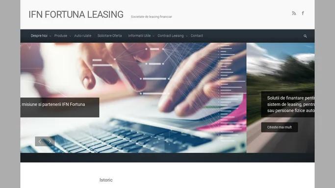 IFN FORTUNA LEASING – Societate de leasing financiar