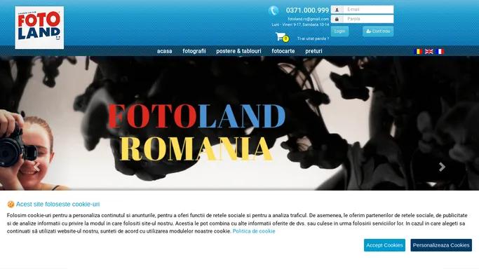 Fotoland.ro - printare foto online, developare poze, imprimare fotografii, fotocarte, tablouri canvas