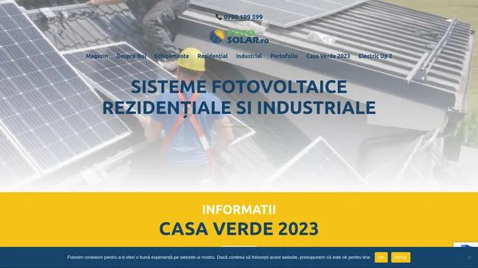 SISTEME FOTOVOLTAICE REZIDENTIALE SI INDUSTRIALE - Foto Solar