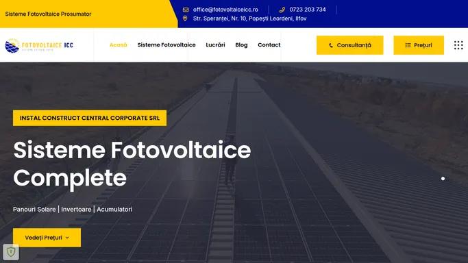 Firma Instalare Panouri Fotovoltaice Prosumator Bucuresti