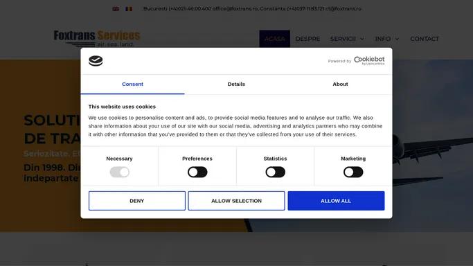 Servicii de transport si logistica - Foxtrans
