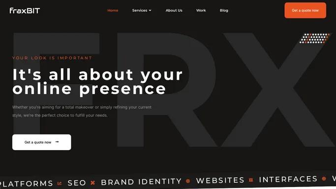 fraxBIT - UX/UI Design, Web Development, SEO, Brand Identity