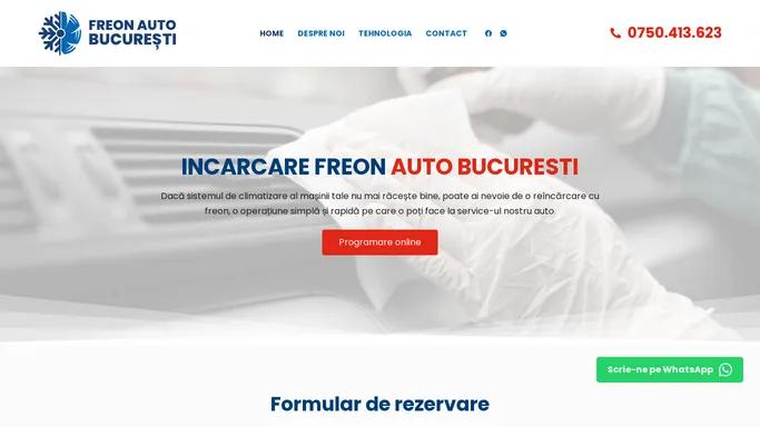 Incarcare Freon Auto Bucuresti 2024 - Deplasare la Client