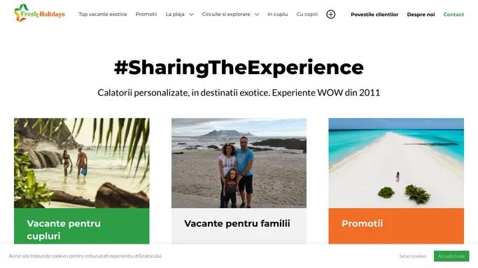 Fresh Holidays - vacante exotice personalizate recomandate