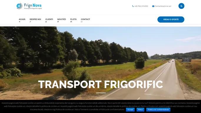 Frigonova Transport frigorific | transport, marfa, intern