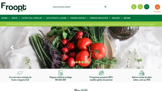 Froopt.ro: Fructe si legume BIO | Produse BIO