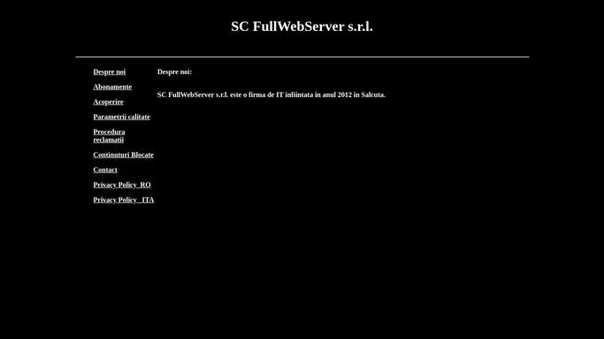 SC FullWebServer S.r.l.