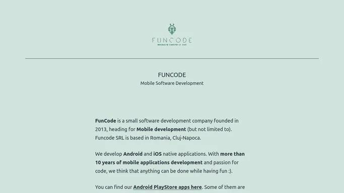 FunCode – Mobile Software Development