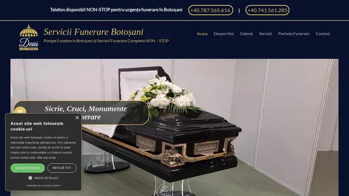 Servicii Funerare Botosani – Pompe Funebre in Botosani si Servicii Funerare Complete NON – STOP