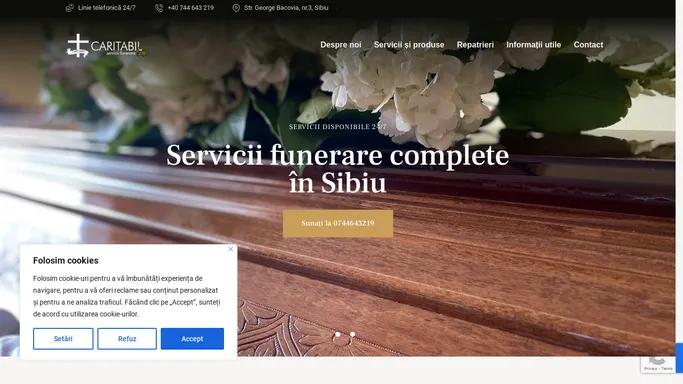 Acasa - Caritabil - servicii funerare in Sibiu