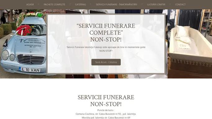 SERVICII FUNERARE IALOMITA CALARASI - Inmormantari complete