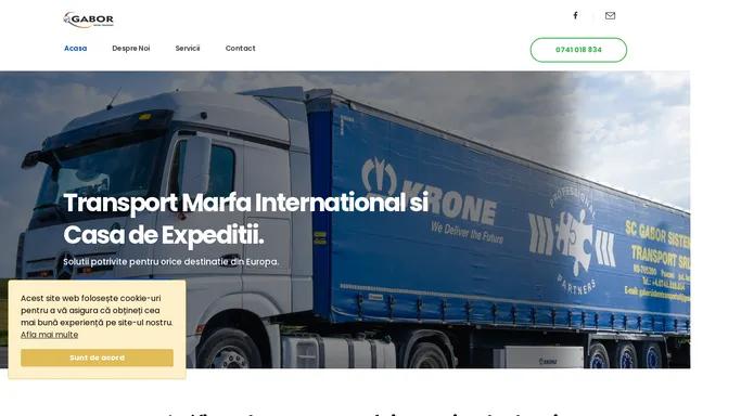 Transport Marfa International | Casa de Expeditii | GST