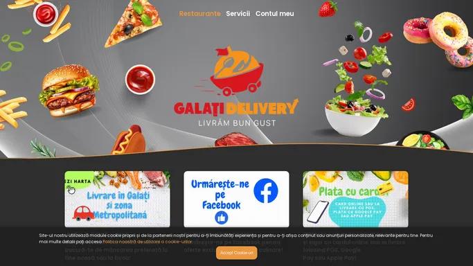 Galati Delivery | Livrare mancare in Galati | Galati Delivery