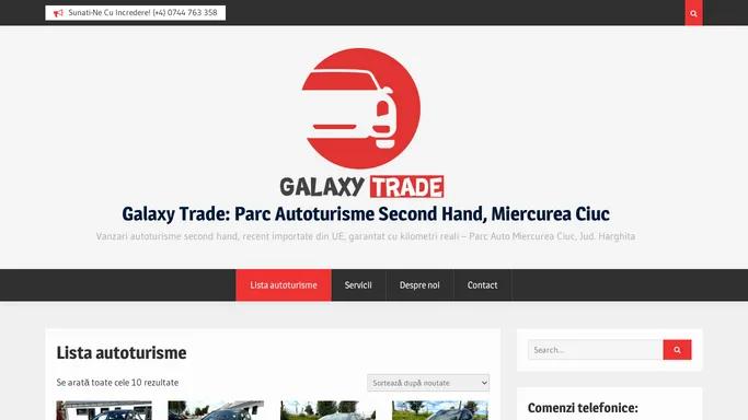 Lista autoturisme - Galaxy Trade: Parc Autoturisme Second Hand, Miercurea Ciuc