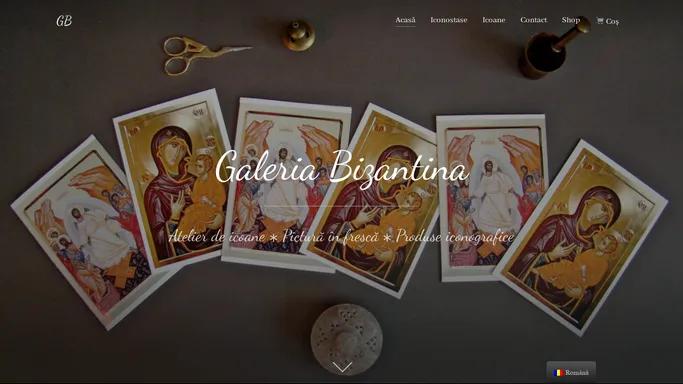 Galeria Bizantina – Atelier de icoane ⁎ Pictura in fresca ⁎ Produse iconografice