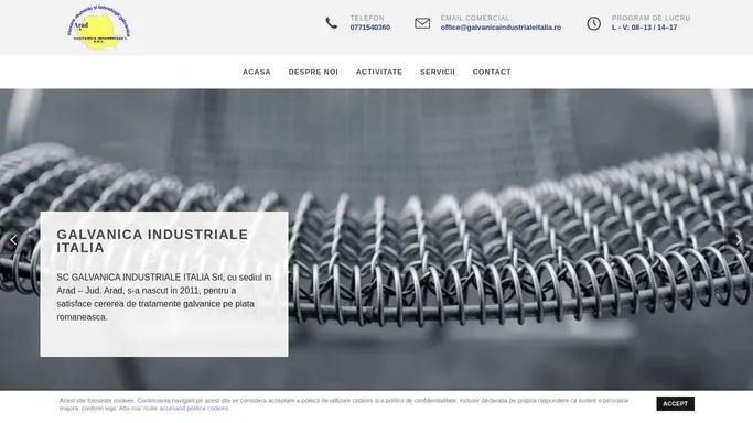 Eloxare | Anodizare | Oxidare | Pasivare » GALVANICA INDUSTRIALE ITALIA