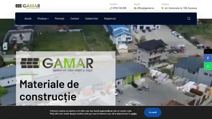 Gamar construct | Materiale de constructie