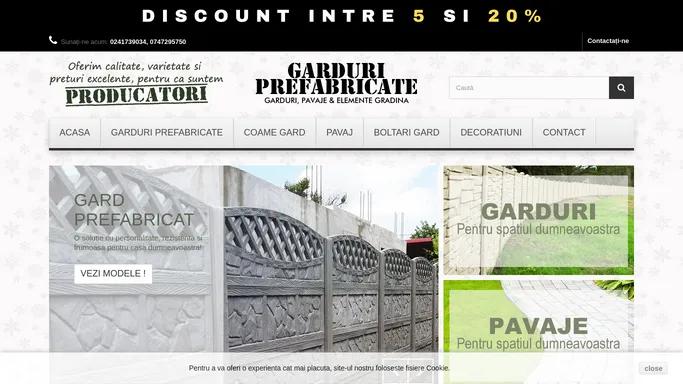 Garduri Prefabricate Constanta