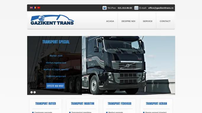 Gazikent Trans | Transport marfa vrac si containere intern si extern