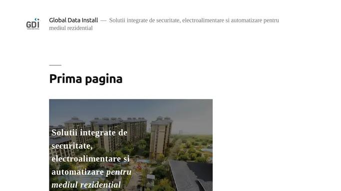 Prima pagina - Global Data Install