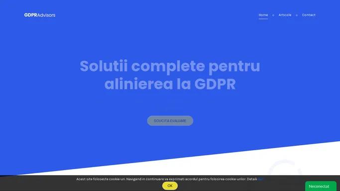 Servicii complete de audit si implementare GDPR | GDPR Advisors