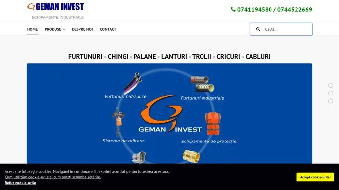 Geman Invest : furtunuri hidraulice, echipamente industriale