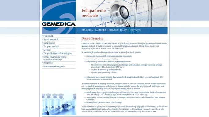 Gemedica - Echipamente medicale