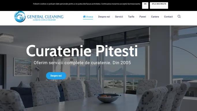 Firma de curatenie civila si industriala in Pitesti - General Cleaning Pitesti