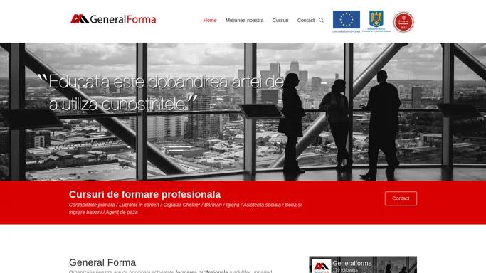 Cursuri formare profesionala - GeneralForma