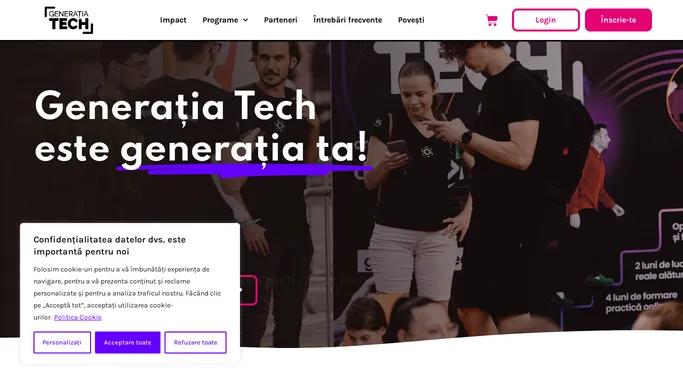 Generatia Tech | Programul care te pregateste pentru viitor