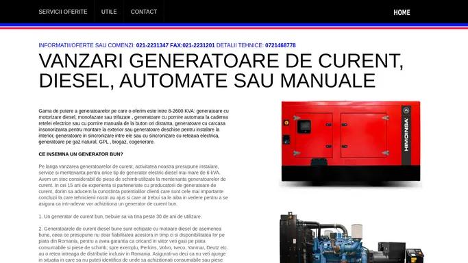 Generatoare de Curent electric intre 8 - 2000 kVA