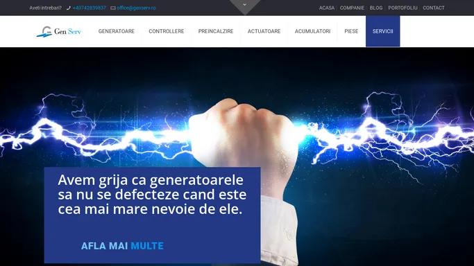 GENSERV – Service pentru generatoare fericite!