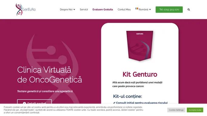 Genturo.ro – Clinica Virtuala de OncoGenetica